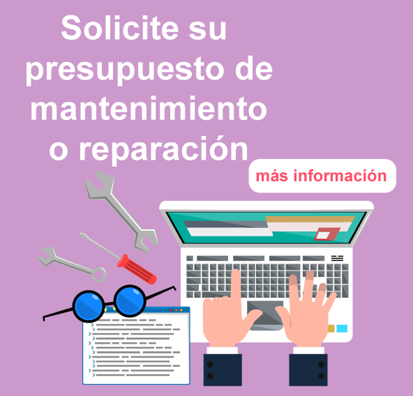 Baner de solicitud de presupuesto de mantenimiento o reparación 